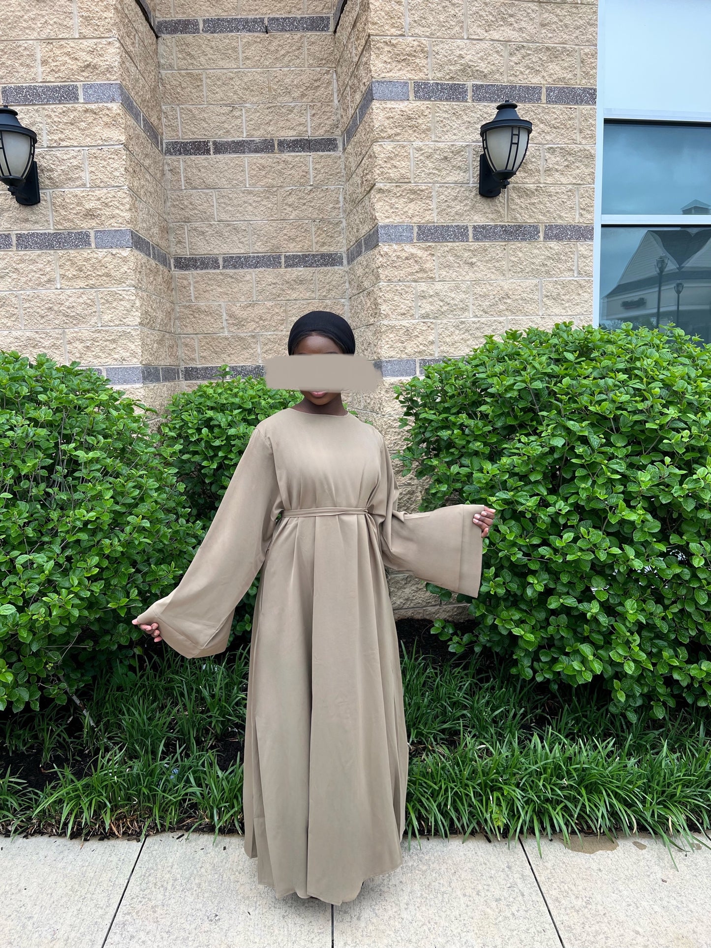 Kalsoom Maxi Abaya Dress - Dust