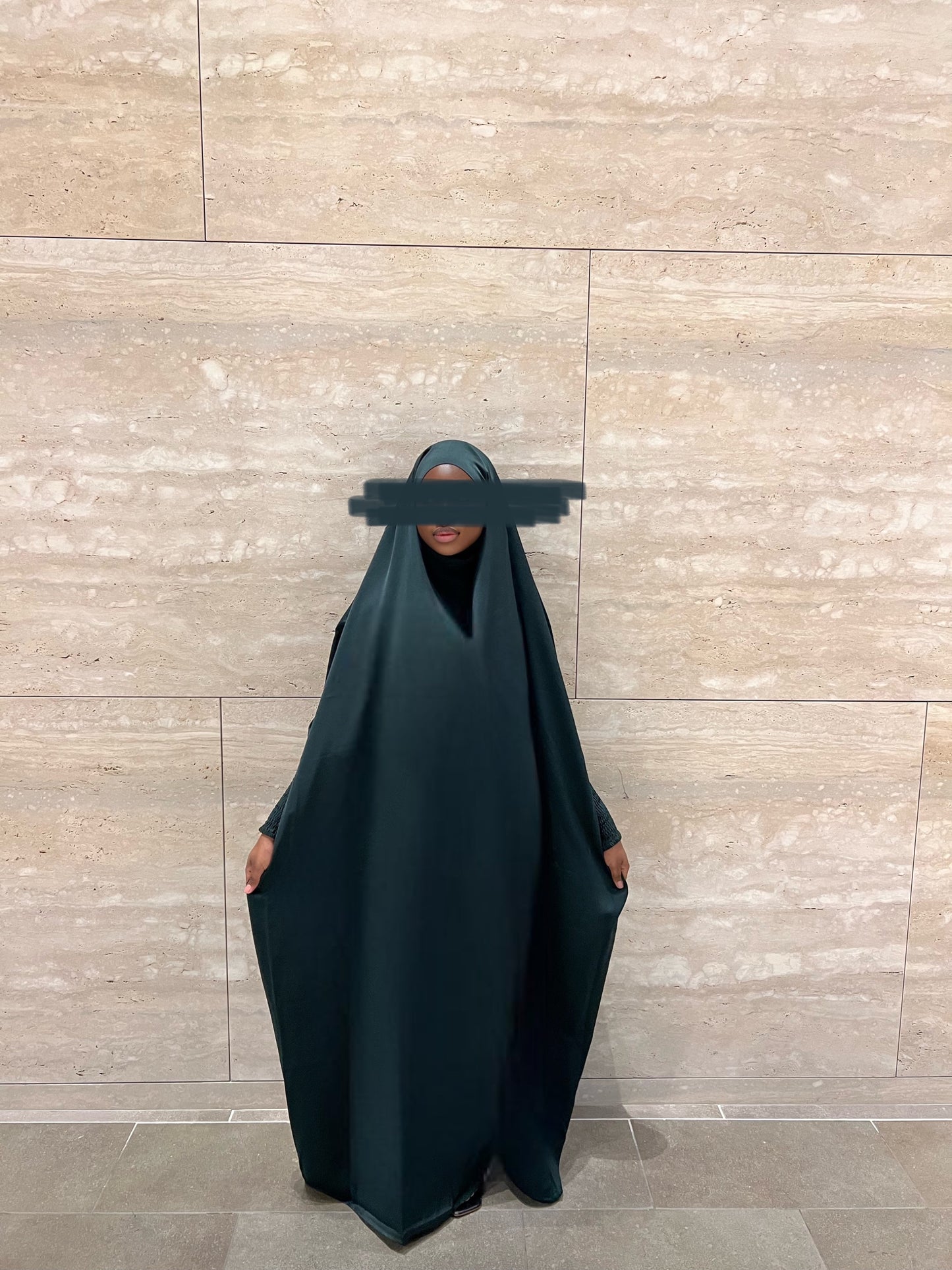 Fatima One Piece Full Length Jilbab - Green