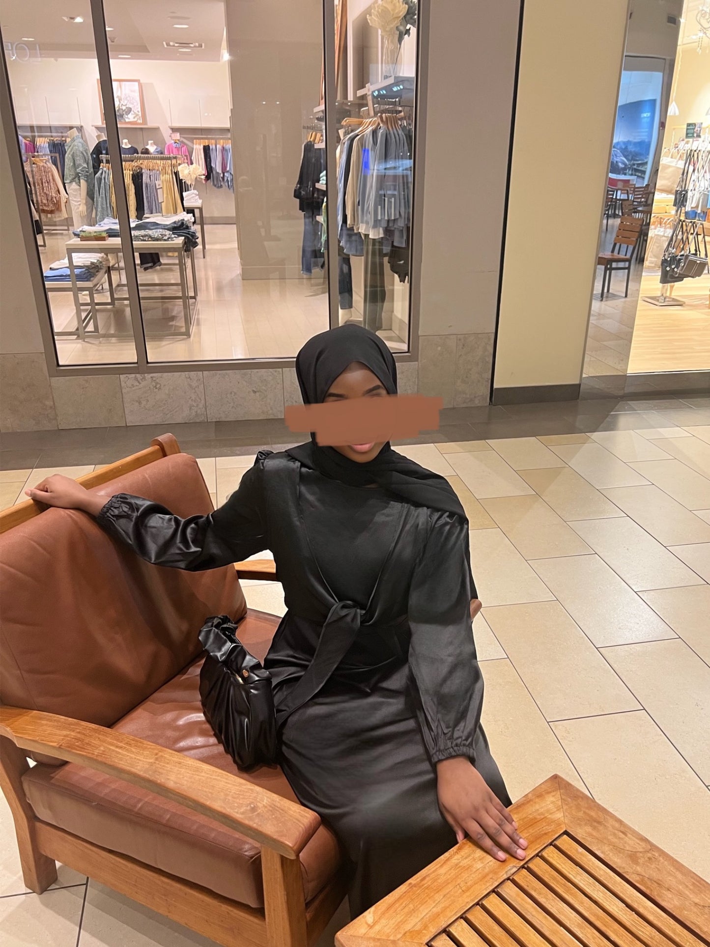 Zara Satin Dress- Black