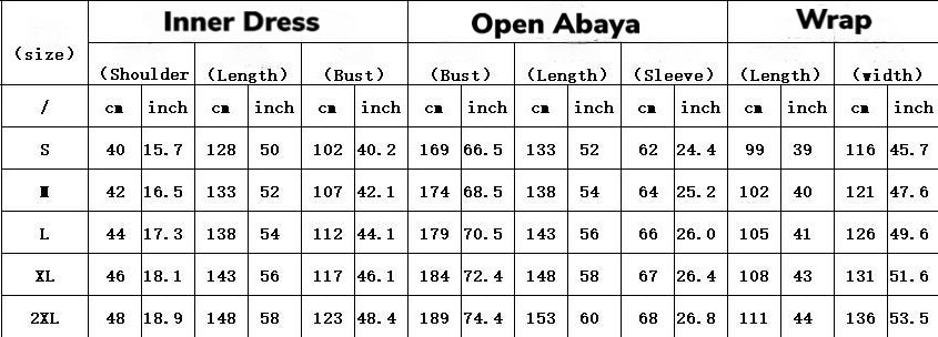 Assia 3 piece Abaya Set- Grey