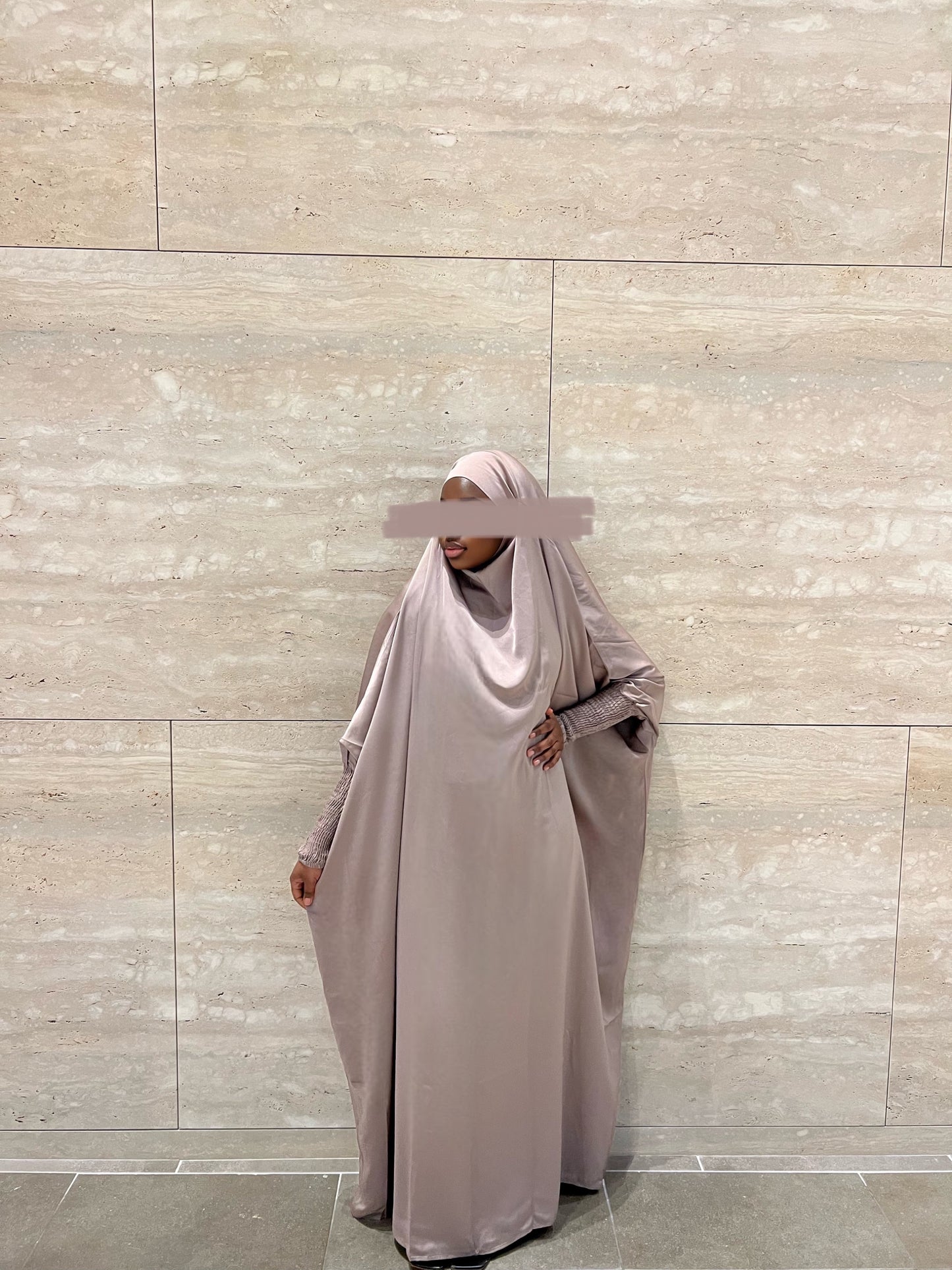 Fatima One Piece Full Length Jilbab - Khaki
